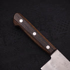 Nakiri Silver Steel #3 Nashiji Manche Occidental Marron 165mm-[Musashi]-[Couteaux de cuisine japonais]