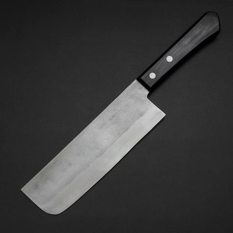 Nakiri Silver Steel #3 Nashiji Manche Occidental Noir 170mm-[Musashi]-[Couteaux de cuisine japonais]
