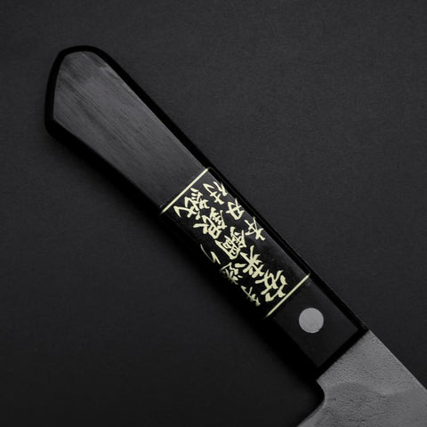 Nakiri Silver Steel #3 Nashiji Manche Occidental Noir 170mm-[Musashi]-[Couteaux de cuisine japonais]