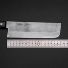 Nakiri Silver Steel #3 Nashiji Manche Occidental Noir 170mm-[Musashi]-[Couteaux de cuisine japonais]