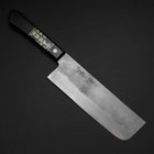Nakiri Silver Steel #3 Nashiji Manche Occidental Noir 170mm-[Musashi]-[Couteaux de cuisine japonais]