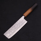 Nakiri Silver Steel #3 Nashiji Manche Yaki Urushi 165mm-[Musashi]-[Couteaux de cuisine japonais]