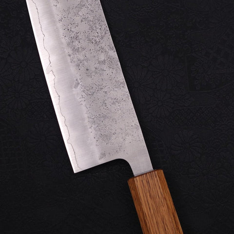 Nakiri Silver Steel #3 Nashiji Manche Yaki Urushi 165mm-[Musashi]-[Couteaux de cuisine japonais]