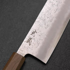 Nakiri Silver Steel #3 Nashiji Manche en Olivier 165mm-[Musashi]-[Couteaux de cuisine japonais]
