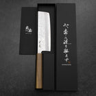 Nakiri Silver Steel #3 Nashiji Manche en Olivier 165mm-[Musashi]-[Couteaux de cuisine japonais]