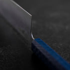 Nakiri Silver Steel #3 Nashiji Miroir Damas Manche Urushi Bleu 65mm-[Musashi]-[Couteaux de cuisine japonais]