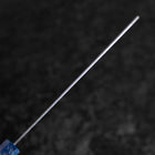 Nakiri Silver Steel #3 Nashiji Miroir Damas Manche Urushi Bleu 65mm-[Musashi]-[Couteaux de cuisine japonais]