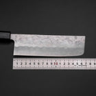 Nakiri Silver Steel #3 Nashiji Washi Manche Urushi Bleu 165mm-[Musashi]-[Couteaux de cuisine japonais]