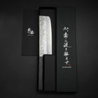 Nakiri Silver Steel #3 Nashiji Washi Manche Urushi Bleu 165mm-[Musashi]-[Couteaux de cuisine japonais]
