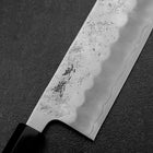 Nakiri Silver Steel #3 Nashiji Washi Manche en Buffle et Bubinga 165mm-[Musashi]-[Couteaux de cuisine japonais]