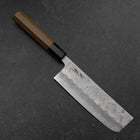 Nakiri Silver Steel #3 Nashiji Washi Manche en Buffle et Bubinga 165mm-[Musashi]-[Couteaux de cuisine japonais]