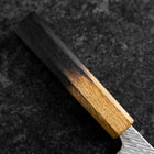 Nakiri Silver Steel #3 Nawame Damas Manche Yaki Urushi 165mm-[Musashi]-[Couteaux de cuisine japonais]