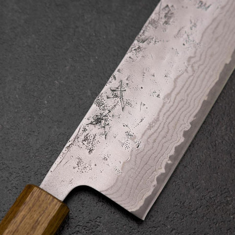Nakiri Sweden Steel Nashiji Damas Manche en Cerisier 160mm-[Musashi]-[Couteaux de cuisine japonais]