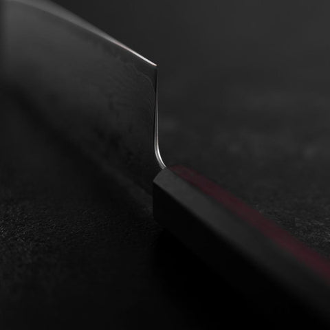 Nakiri Sweden Steel Nashiji Washi Damas Manche Urushi Pourpre 165mm-[Musashi]-[Couteaux de cuisine japonais]