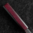 Nakiri Sweden Steel Nashiji Washi Damas Manche Urushi Pourpre 165mm-[Musashi]-[Couteaux de cuisine japonais]
