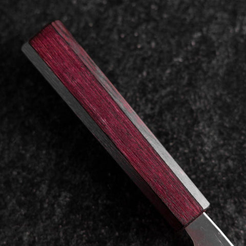 Nakiri Sweden Steel Nashiji Washi Damas Manche Urushi Pourpre 165mm-[Musashi]-[Couteaux de cuisine japonais]