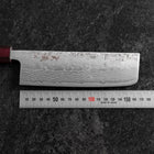 Nakiri Sweden Steel Nashiji Washi Damas Manche Urushi Pourpre 165mm-[Musashi]-[Couteaux de cuisine japonais]