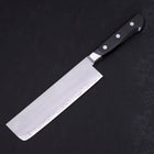 Nakiri Sweden Steel Poli Manche Occidental Noir 165mm-[Musashi]-[Couteaux de cuisine japonais]