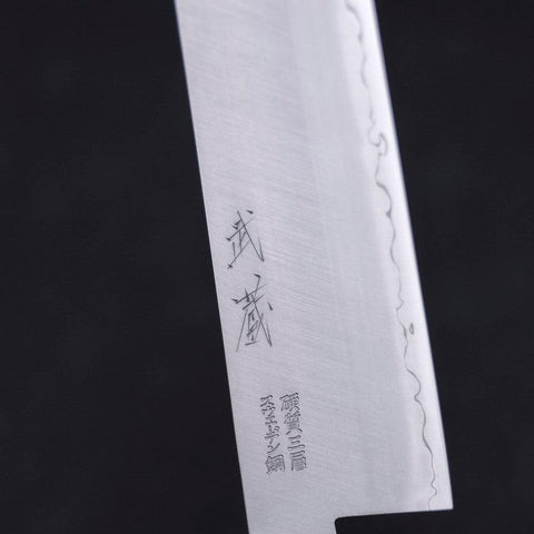 Nakiri Sweden Steel Poli Manche Occidental Noir 165mm-[Musashi]-[Couteaux de cuisine japonais]