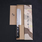 Nakiri Sweden Steel Poli Manche Occidental Noir 165mm-[Musashi]-[Couteaux de cuisine japonais]