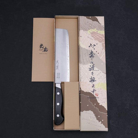 Nakiri Sweden Steel Poli Manche Occidental Noir 165mm-[Musashi]-[Couteaux de cuisine japonais]
