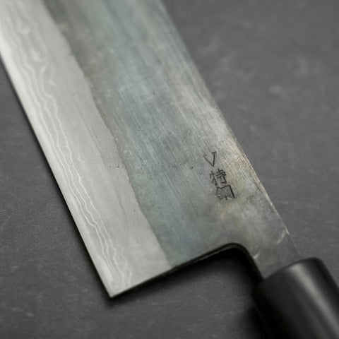 Nakiri V-Toku Kurouchi Damascus Buffalo Magnolia Handle 165mm (6.5”)-[Musashi]-[Couteaux de cuisine japonais]