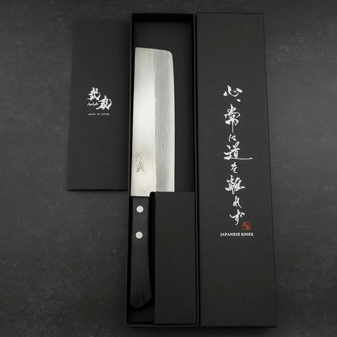 Nakiri VG-1 Damas Manche Occidental 165mm-[Musashi]-[Couteaux de cuisine japonais]