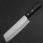 Nakiri VG-1 Polished Western Black Handle 160mm (6.3”)-[Musashi]-[Japanese-Kitchen-Knives]