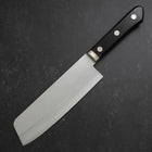 Nakiri VG-1 Polished Western Black Handle 160mm (6.3”)-[Musashi]-[Japanese-Kitchen-Knives]