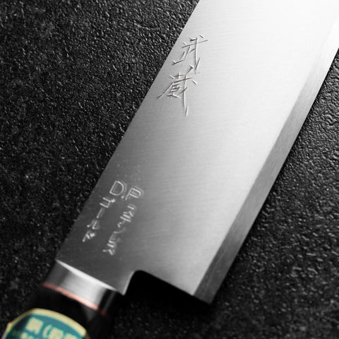 Nakiri VG-1 Poli Manche Occidental Noir 160mm-[Musashi]-[Couteaux de cuisine japonais]