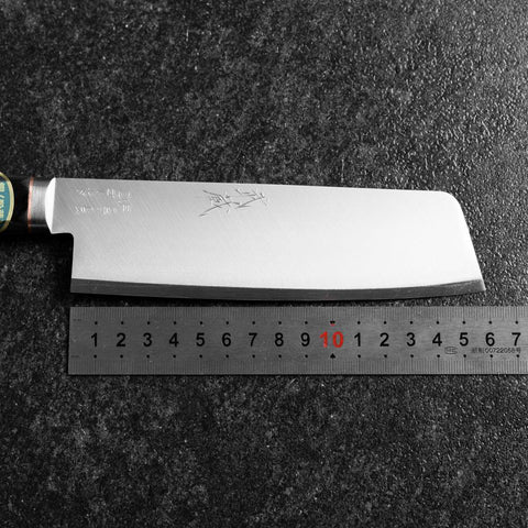 Nakiri VG-1 Poli Manche Occidental Noir 160mm-[Musashi]-[Couteaux de cuisine japonais]