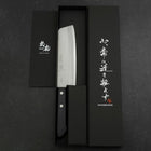 Nakiri VG-1 Polished Western Black Handle 160mm (6.3”)-[Musashi]-[Japanese-Kitchen-Knives]