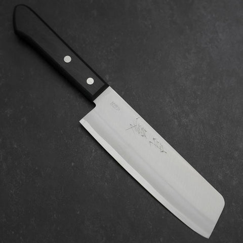 Nakiri VG-1 Poli Manche Occidental Noir 160mm-[Musashi]-[Couteaux de cuisine japonais]