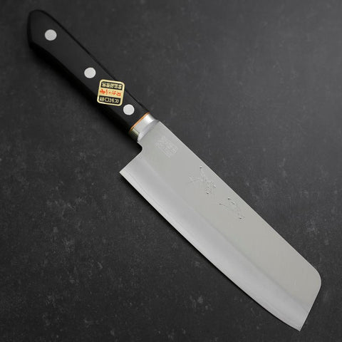Nakiri VG-1 Poli Manche Occidental Noir 160mm-[Musashi]-[Couteaux de cuisine japonais]