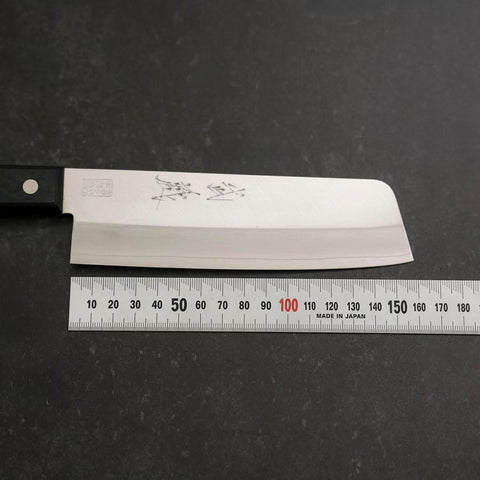 Nakiri VG-1 Poli Manche Occidental Noir 160mm (Tsuba-nashi) Edition Limitée-[Musashi]-[Couteaux de cuisine japonais]