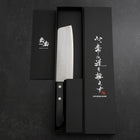 Nakiri VG-1 Poli Manche Occidental Noir 160mm (Tsuba-nashi) Edition Limitée-[Musashi]-[Couteaux de cuisine japonais]
