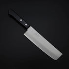Nakiri VG-1 Poli Manche Occidental Noir 165mm (Tsuba-nashi)-[Musashi]-[Couteaux de cuisine japonais]