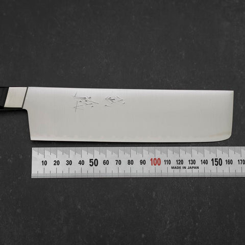 Nakiri VG-1 Poli Manche Occidental Noir 170mm-[Musashi]-[Couteaux de cuisine japonais]