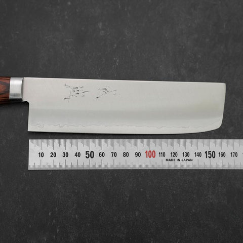 Nakiri VG-1 Poli Manche Occidental en Acajou 165mm-[Musashi]-[Couteaux de cuisine japonais]