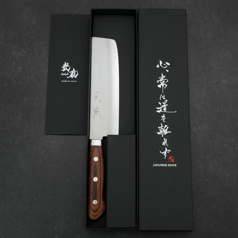 Nakiri VG-1 Poli Manche Occidental en Acajou 165mm-[Musashi]-[Couteaux de cuisine japonais]