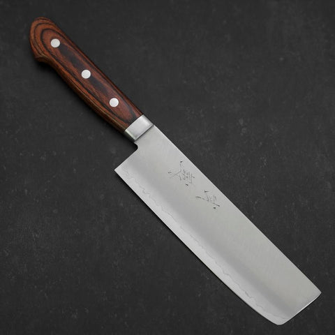 Nakiri VG-1 Poli Manche Occidental en Acajou 165mm-[Musashi]-[Couteaux de cuisine japonais]