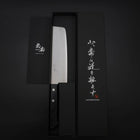 Nakiri VG-1 Polished Western Black Handle 165mm (Tsuba-nashi)-[Musashi]-[Japanese-Kitchen-Knives]
