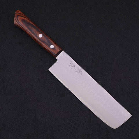 Nakiri VG-1 Tsuchime Manche Occidental en Acajou 165mm-[Musashi]-[Couteaux de cuisine japonais]