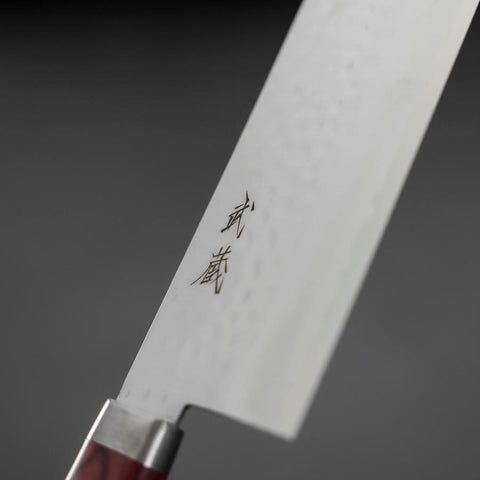 Nakiri VG-1 Tsuchime Manche Occidental en Acajou Rouge 165mm-[Musashi]-[Couteaux de cuisine japonais]