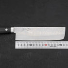 Nakiri VG-10 Damas Manche Occidental Noir 165mm-[Musashi]-[Couteaux de cuisine japonais]