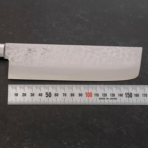 Nakiri VG-10 Damas Manche Occidental Pourpre 165mm-[Musashi]-[Couteaux de cuisine japonais]