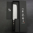 Nakiri VG-10 Damas Manche Occidental Pourpre 165mm-[Musashi]-[Couteaux de cuisine japonais]