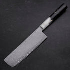 Nakiri VG-10 Damas Manche Océan Blanc Noir et Or 165mm-[Musashi]-[Couteaux de cuisine japonais]