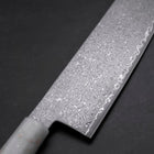 Nakiri VG-10 Damas Manche Océan Blanc Noir et Or 165mm-[Musashi]-[Couteaux de cuisine japonais]