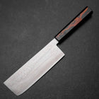 Nakiri VG-10 Damas Manche Urushi Rouge 170mm-[Musashi]-[Couteaux de cuisine japonais]